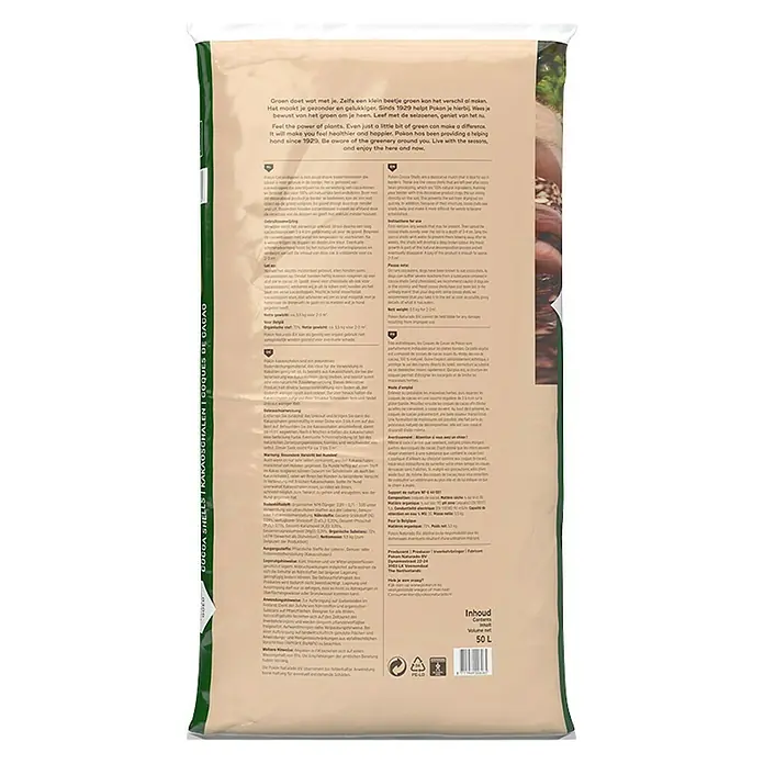 Pokon Bodembedekking - 50 l, Bestanddelen: Cacaodoppen - Achteraanzicht
