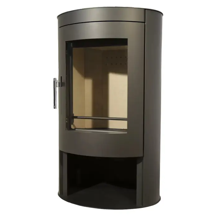 Panadero Estufa de leña Oval - 8,7 kW, Volumen de calefacción: 270 m³, Antracita