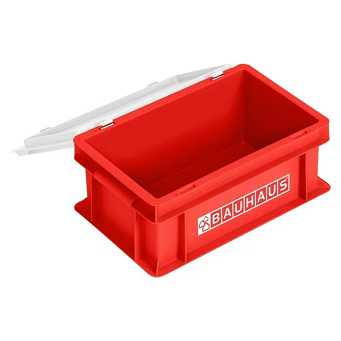BAUHAUS Eurobehälter PC 5 SM - L x B x H: 30 x 20 x 13,3 cm, Traglast: 25 kg - Diagonale Ansicht