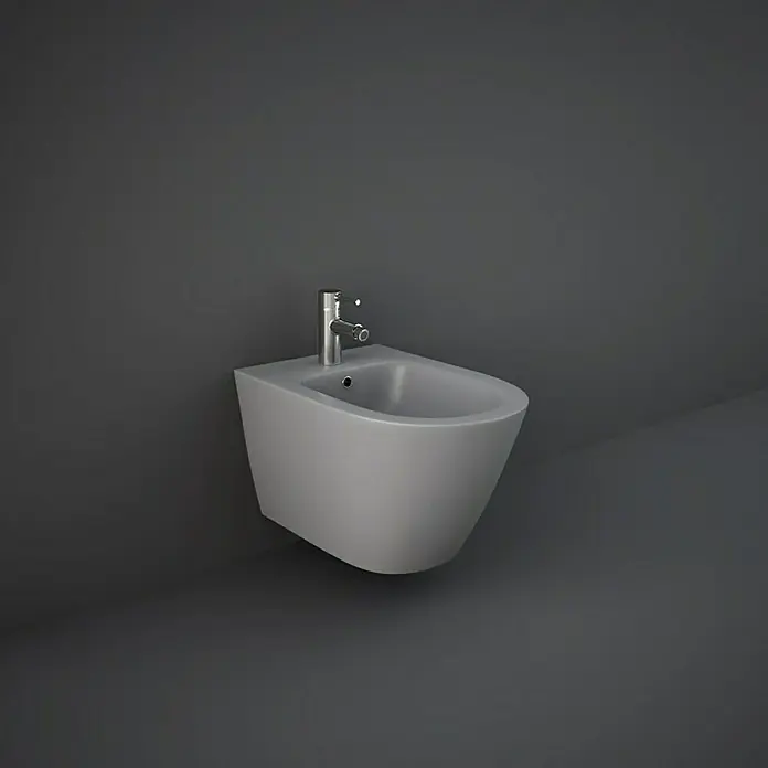 Feeling Wand-Bidet - Ohne Spezialglasur, Keramik, Grau - Stimmungsaufnahme