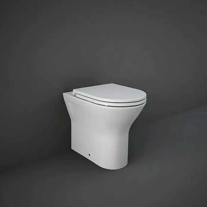 Feeling Stajaća WC školjka - Bez ruba, Bez posebne glazure, Oblik ispiranja: Duboko, WC odvod: Vodoravno - Živopisni prikaz