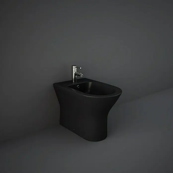 Feeling Stand-Bidet - Ohne Spezialglasur, Keramik, Schwarz - Stimmungsaufnahme