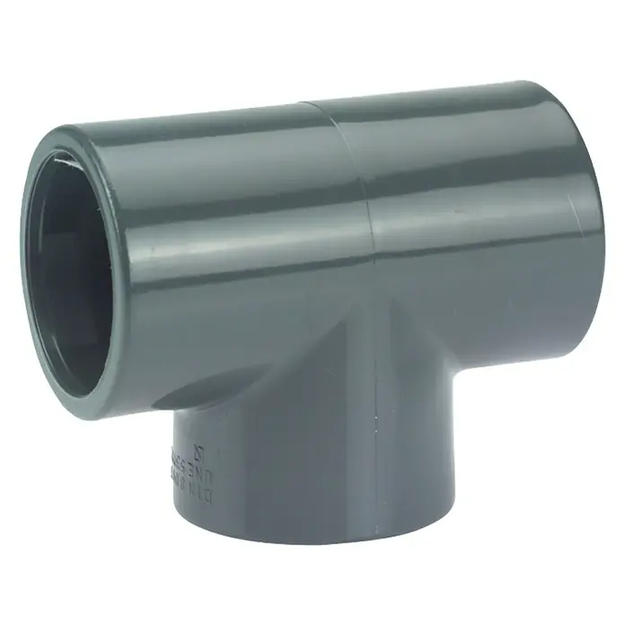 myPool PVC-T-Stück - Außendurchmesser: 50 mm - Diagonale Ansicht