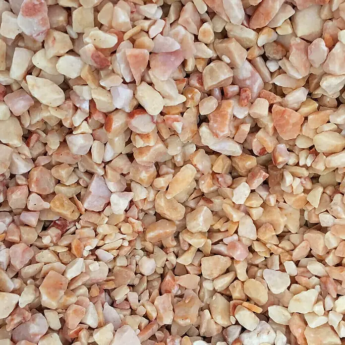 BHS Zaragoza Gravilla triturada - Rosa, Grano: 9 mm - 12 mm, 20 kg - Primer plano