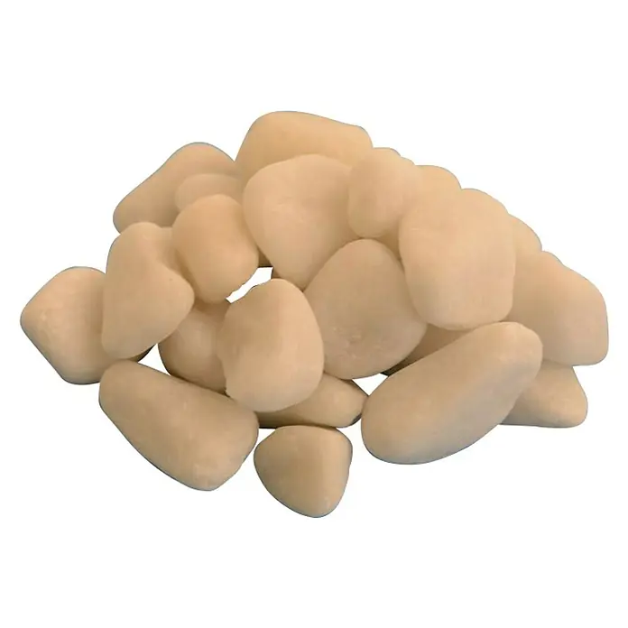 BHS Málaga Canto rodado - Blanco, Grano: 10 mm - 20 mm, 1.000 kg - Vista angular