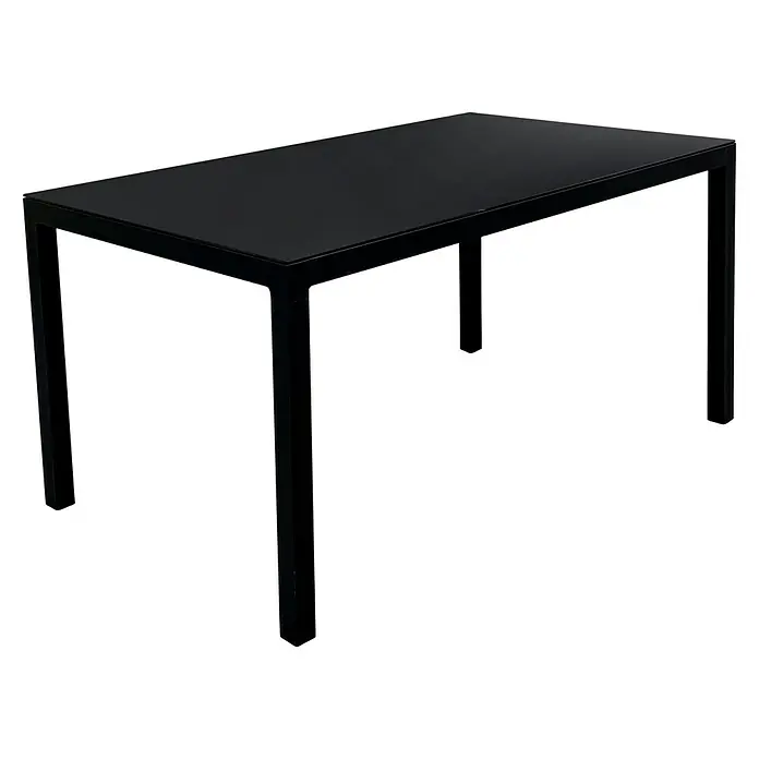 Sunfun Mesa de jardín Luciana - L x An: 150 x 90 cm, Negro - Vista angular
