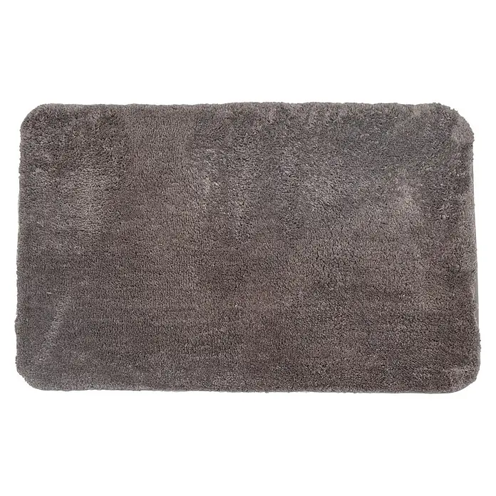 Camargue Badteppich Wuschel - 80 x 50 cm, Braun - Vorderansicht