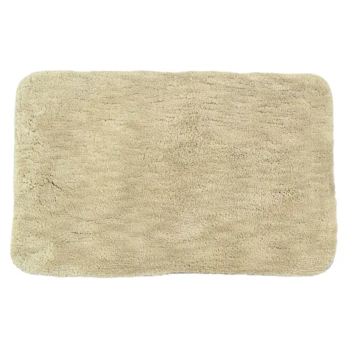 Camargue Badteppich Wuschel - 80 x 50 cm, Beige - Vorderansicht