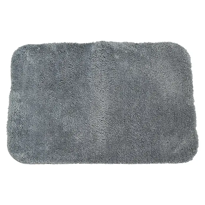 Camargue Badteppich Wuschel - 90 x 60 cm, Grau - Vorderansicht