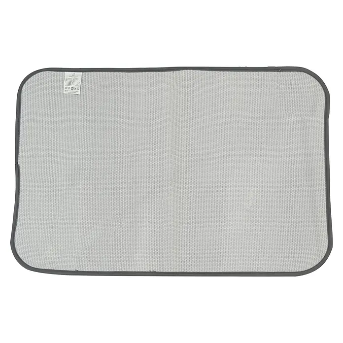 Camargue Badteppich Wuschel - 90 x 60 cm, Grau - Rückansicht