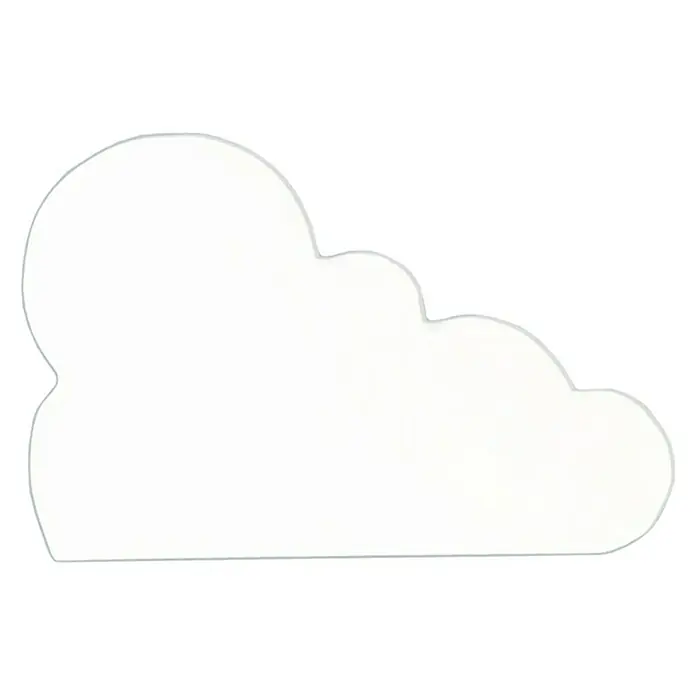Décopatch Pieza decorativa símbolo nube - 1 ud., Cartón, 1,5 x 12 cm - Vista frontal