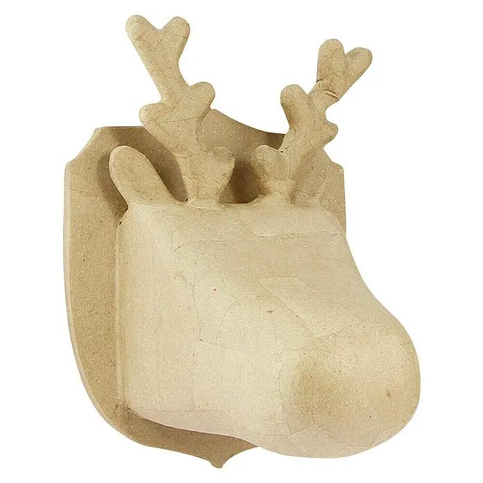Décopatch Pieza decorativa - Reno, Cartón, 15 x 18 cm - Vista angular