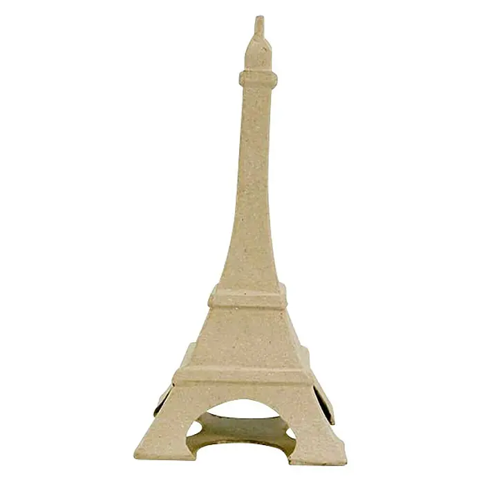 Décopatch Pieza decorativa Torre Parisina - 1 ud., Cartón, 11 x 22 cm - Vista frontal