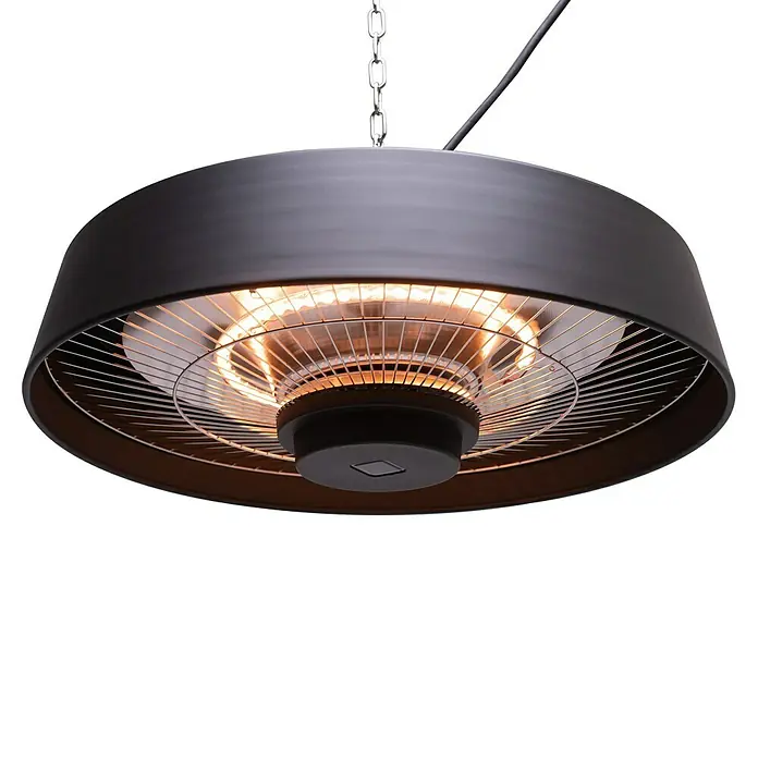 Deckenheizstrahler Katalana - 2.000 W, Schwarz, Durchmesser Schirm: 48 cm - Detailaufnahme