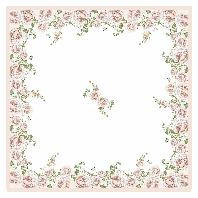 Duni Tischdecke Mitteldecke Dunicel® - 84 x 84 cm, Rose Glory - Vorderansicht