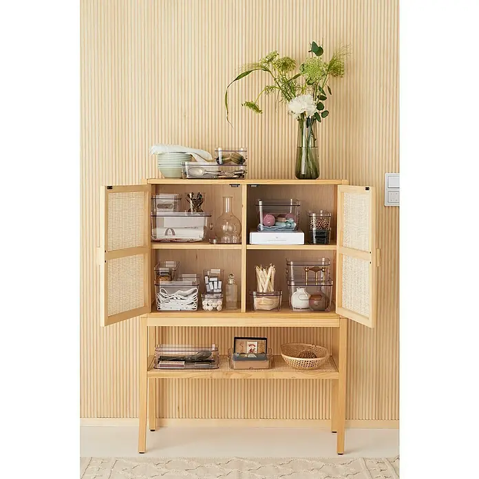 SmartStore Aufbewahrungsbox Compact - L x B x H: 9,8 x 9,4 x 10,2 cm, Kunststoff, Transparent - Stimmungsaufnahme