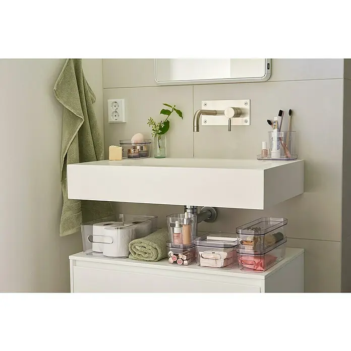 SmartStore Deckel Compact - L x B x H: 28,9 x 9,8 x 1,9 cm, Kunststoff, Transparent - Stimmungsaufnahme