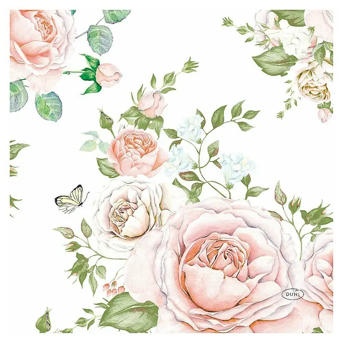 Duni Serviette - 20 Stk., 33 x 33 cm, Rose Glory - Vorderansicht