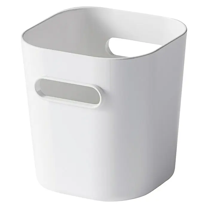 SmartStore Aufbewahrungsbox Compact - L x B x H: 9,8 x 9,4 x 10,2 cm, Kunststoff, Weiß - Diagonale Ansicht