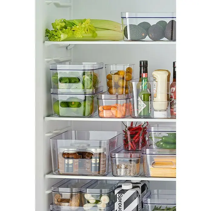 SmartStore Aufbewahrungsbox Compact - L x B x H: 29,1 x 9,4 x 6,1 cm, Kunststoff, Transparent - Stimmungsaufnahme