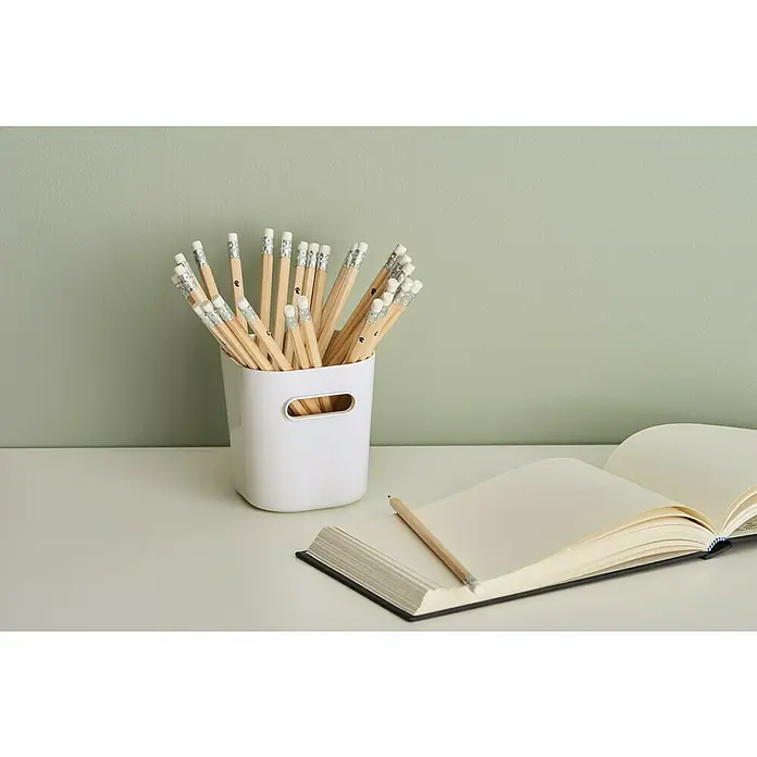SmartStore Aufbewahrungsbox Compact - L x B x H: 9,8 x 9,4 x 10,2 cm, Kunststoff, Weiß - Stimmungsaufnahme