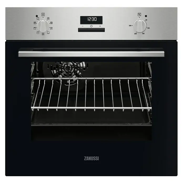 Zanussi Horno empotrado ZOHIE2X1 - Número de tipos de calentamiento: 7 ud., Volumen horno: 57 l - Vista frontal