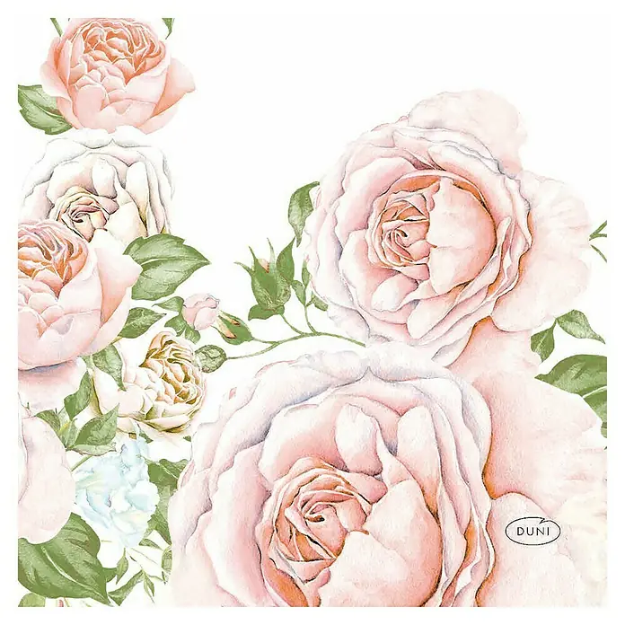 Duni Serviette - 20 Stk., 24 x 24 cm, Rose Glory - Draufsicht