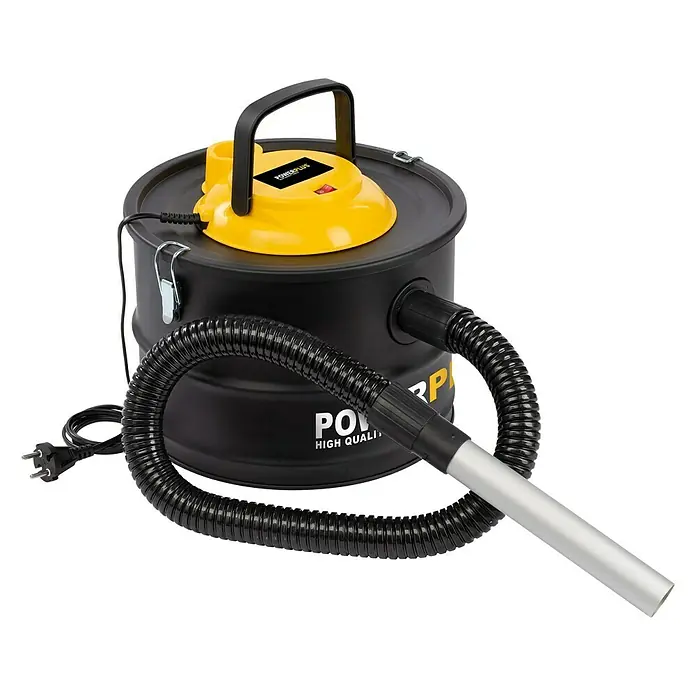 PowerPlus Aspirador para ceniza POWX3000 - 1.000 W, Capacidad del depósito: 15 l - Vista angular