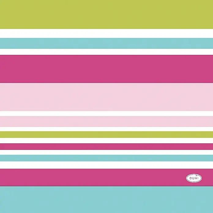 Duni Serviette - 20 Stk., 33 x 33 cm, Bright Stripes - Draufsicht
