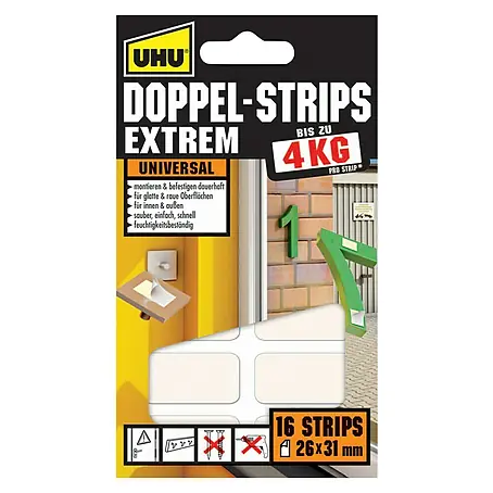 UHU  Doppel-Strips Extrem