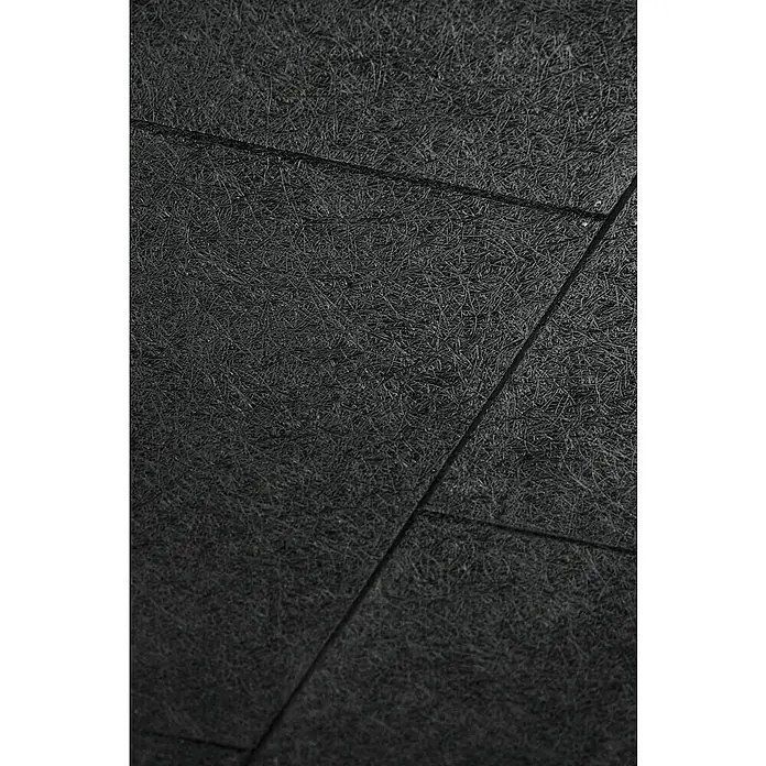 FibroTech Akustikplatte Multi Fein - Tiefschwarz, 1.200 x 600 x 25 mm, 1 Paneel - Detailaufnahme