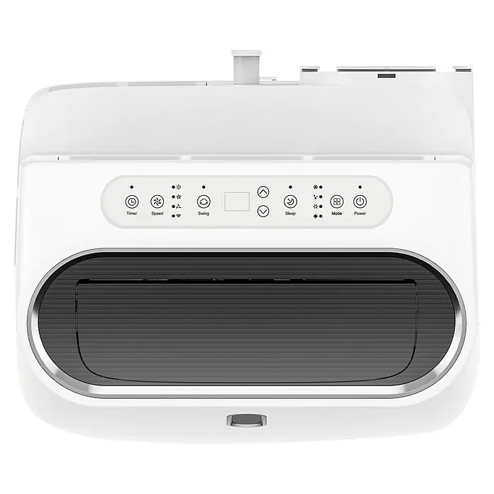 Proklima Mobiles Klimagerät WiFi - Max. Kühlleistung je Gerät in BTU/h: 16.000 BTU/h, Passend für: Räume bis 35 m² - Draufsicht