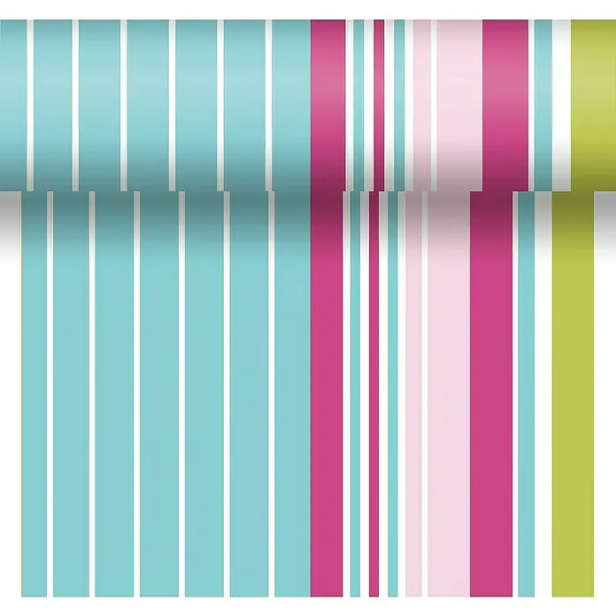 Duni Tischläufer Dunicel® 3 in 1 - 4,8 x 0,4 m, Bright Stripes - Detailaufnahme