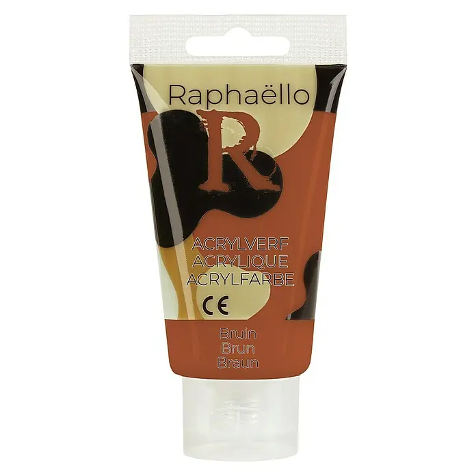 Raphaëllo Acrylverf - Bruin, 75 ml, Tube - Vooraanzicht