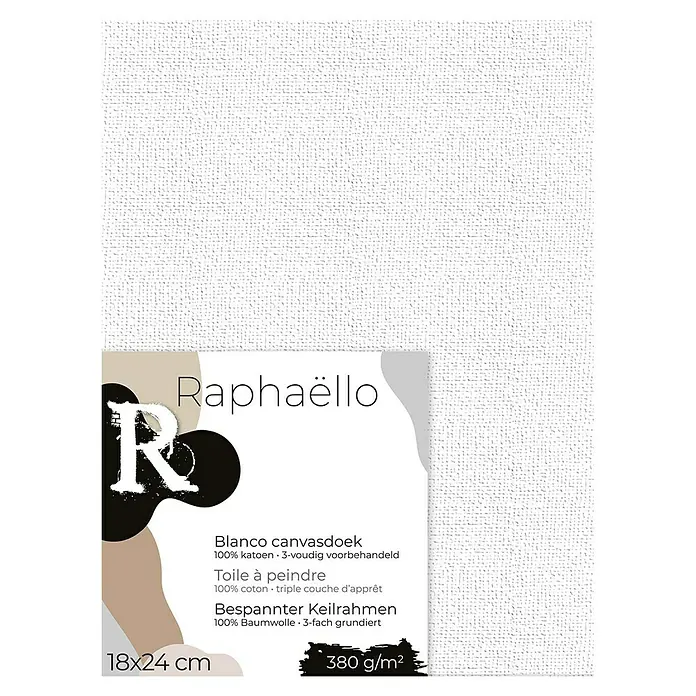 Raphaëllo Schildersdoek - 18 x 24 cm, Katoen - Vooraanzicht