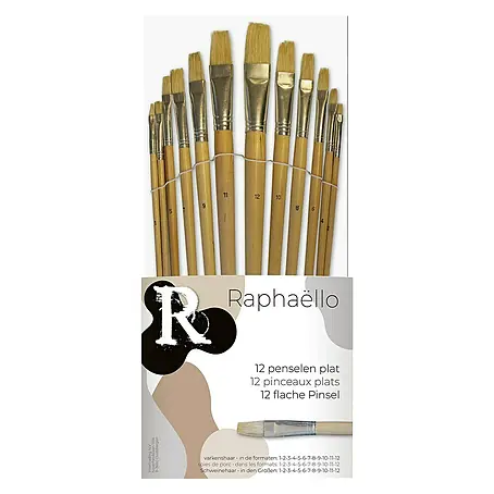 Raphaëllo  Set schilderspenselen Plat