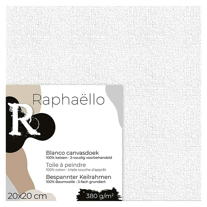 Raphaëllo Schildersdoek - 20 x 20 cm, Katoen - Vooraanzicht