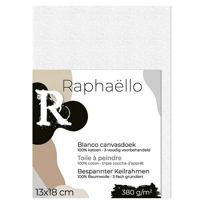 Raphaëllo Schildersdoek - 13 x 18 cm, Katoen - Vooraanzicht