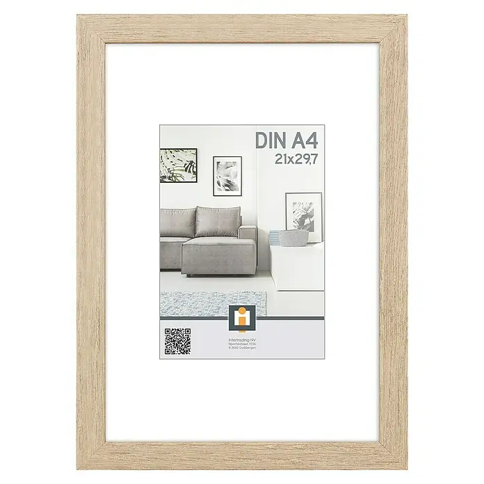 Intertrading Wissellijst Livorno - Vintage Eik, 21 x 29,7 cm (DIN A4) - Vooraanzicht