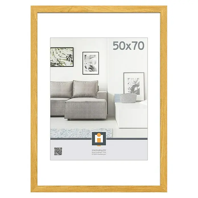 Intertrading Wissellijst Livorno - Eik, 50 x 70 cm - Vooraanzicht