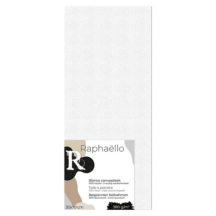 Raphaëllo Schildersdoek - 30 x 70 cm, Katoen - Vooraanzicht