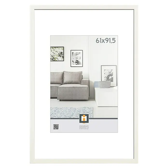 Intertrading Wissellijst Livorno - Wit, 61 x 91,5 cm - Vooraanzicht