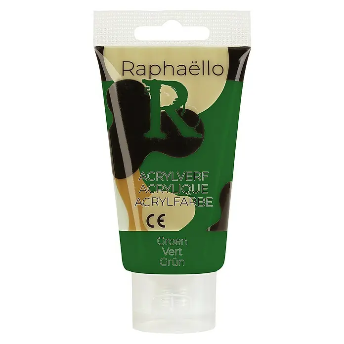 Raphaëllo Acrylverf - Groen, 75 ml, Tube - Vooraanzicht