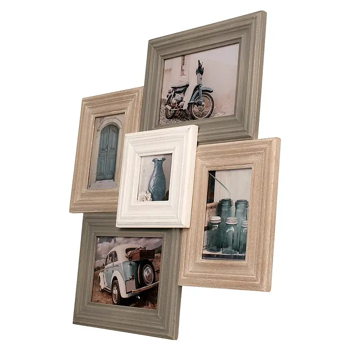 Intertrading Houten wissellijst Catania - Glas, Bruin - Diagonaal zicht