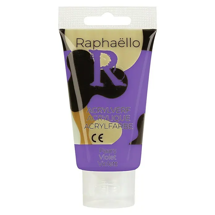 Raphaëllo Acrylverf - Violet, 75 ml, Tube - Vooraanzicht
