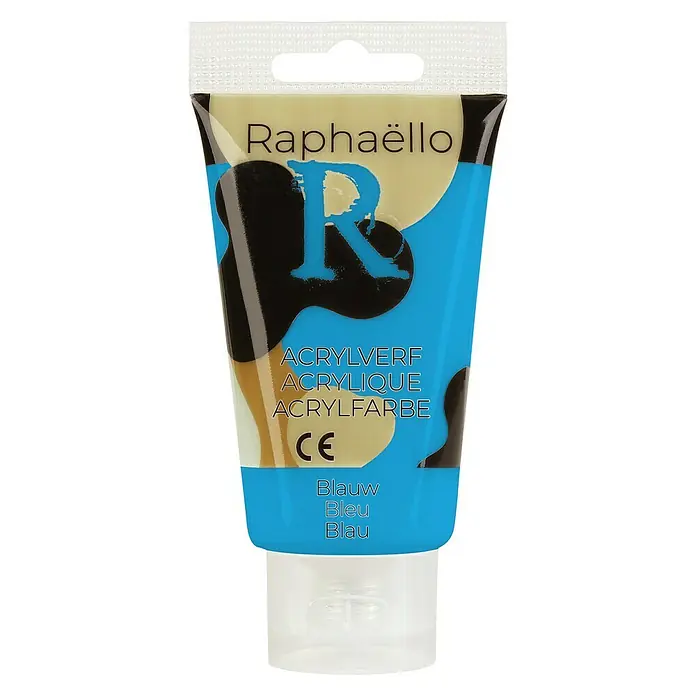 Raphaëllo Acrylverf - Blauw, 75 ml, Tube - Vooraanzicht