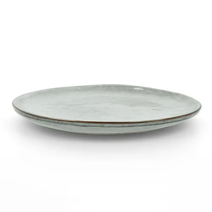 Teller Tabo - 1 Stk., Ø x H: 20,5 x 2 cm, Keramik, Grau - Stimmungsaufnahme