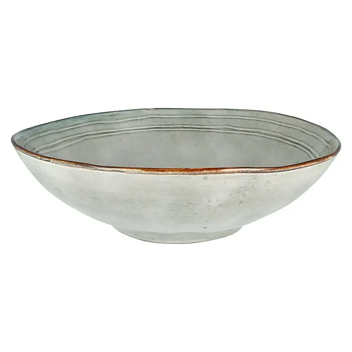 Schale Tabo - Ø x H: 30,5 x 9 cm, Grau - Diagonale Ansicht