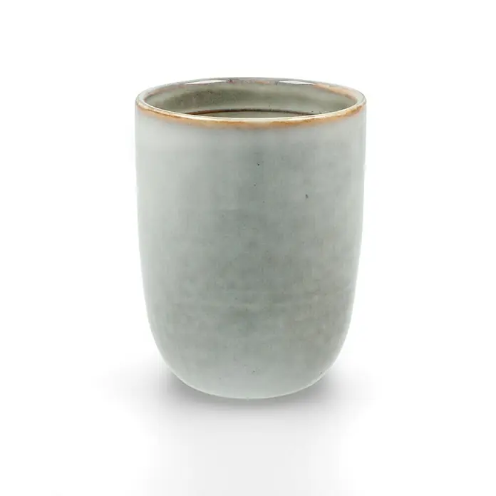 Trinkbecher Tabo - Ø x H: 7,5 x 10 cm, Grau, Keramik - Stimmungsaufnahme
