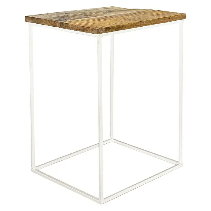 Beistelltisch - 38 x 38 x 53 cm, Mangoholz - Vorderansicht